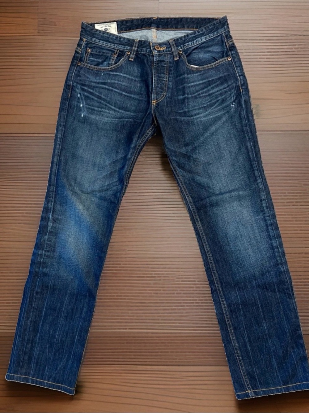 Zara Men's Slim Straight Dark Blue Jeans